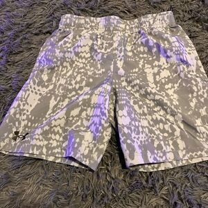 Under Armour Kids Gray Snake Print Shorts